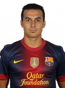 firo Fußball, Fussball: Saison 2012/2013   20.08.2012 Primera division FC Barcelona Portrait Pedro Rodriguez