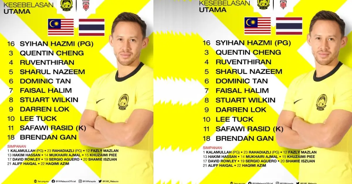 Piala AFF 2022: Kesebelasan Utama Malaysia Vs Thailand – The Sukan